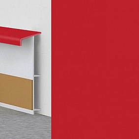 плинтус Dollken Plintus Kovrovyy S Furnituroy I Rebrami Zhestkosti Tl 51 134 Krasnyy