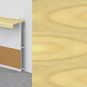 плинтус Dollken Plintus Kovrovyy S Furnituroy I Rebrami Zhestkosti Tl 51 33 Dub Svetlyy