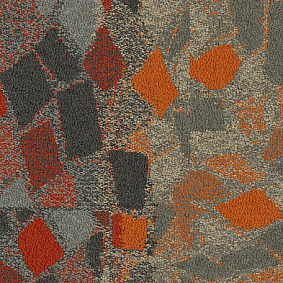 Ковровая плитка Interface Collection Human Connections Stone Course 8343005 Orange