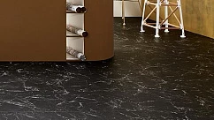 Виниловая плитка 63455fl1 63455fl5 Black Marble 100x100 Cm